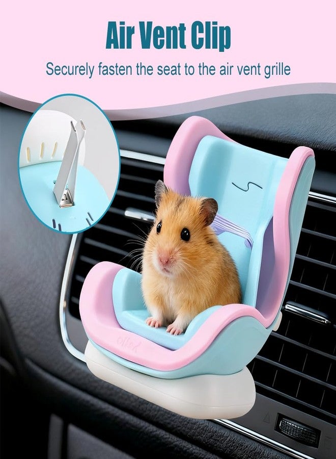 DONGKER Hamsters Car Seat,Adjustable Leash Gerbils Car Vent Holder Includes Vent Clip & Magnetic Base for Hamsters Guinea Pigs Mice Small Animals - Image 3